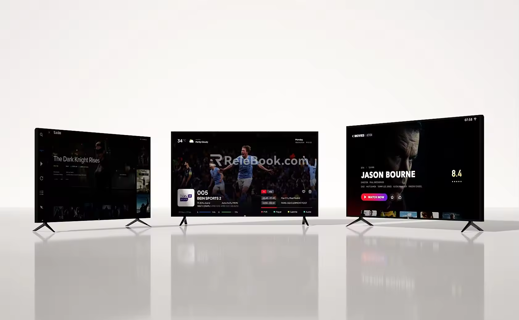 Modern TV screen TV screen display screen 3d model
