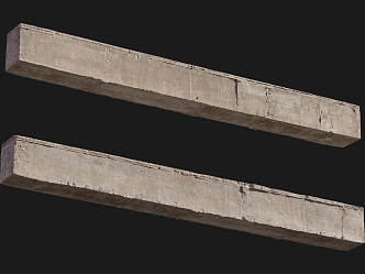 concrete beam construction beam cement column square cement column 3d model