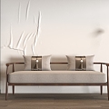 New Chinese-style chaise longue 3d model