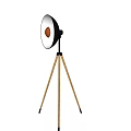 Modern Floor Lamp With Tripod Base And White Shade For Home Lighting Decor