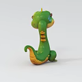 Snake cartoon character snake 3d model