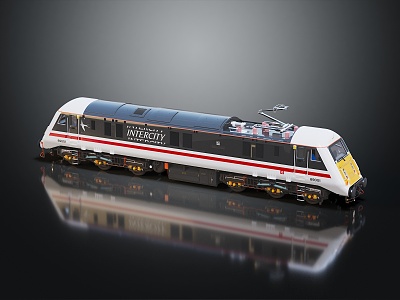 modern train bullet train bullet train 3d model