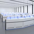 modern command center science and technology command center 3d model
