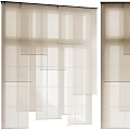White Sheer Curtains For Window Interior With Light Filtering Translucent Fabric