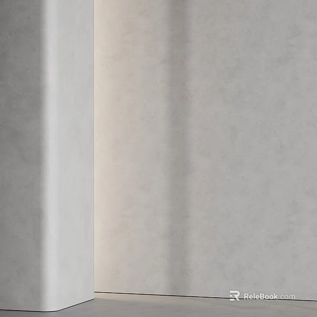 Gray White And Beige Textured Wall Components For Modern Interior Design 3d model