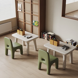 Modern Children's Tables and Chairs 3d model