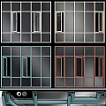 Various Colored Window And Door Frame Designs With Glass Panels