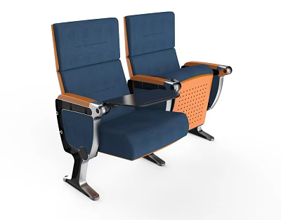 modern row chair public row chair 3d model