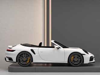 Porsche 718 convertible supercar 3d model