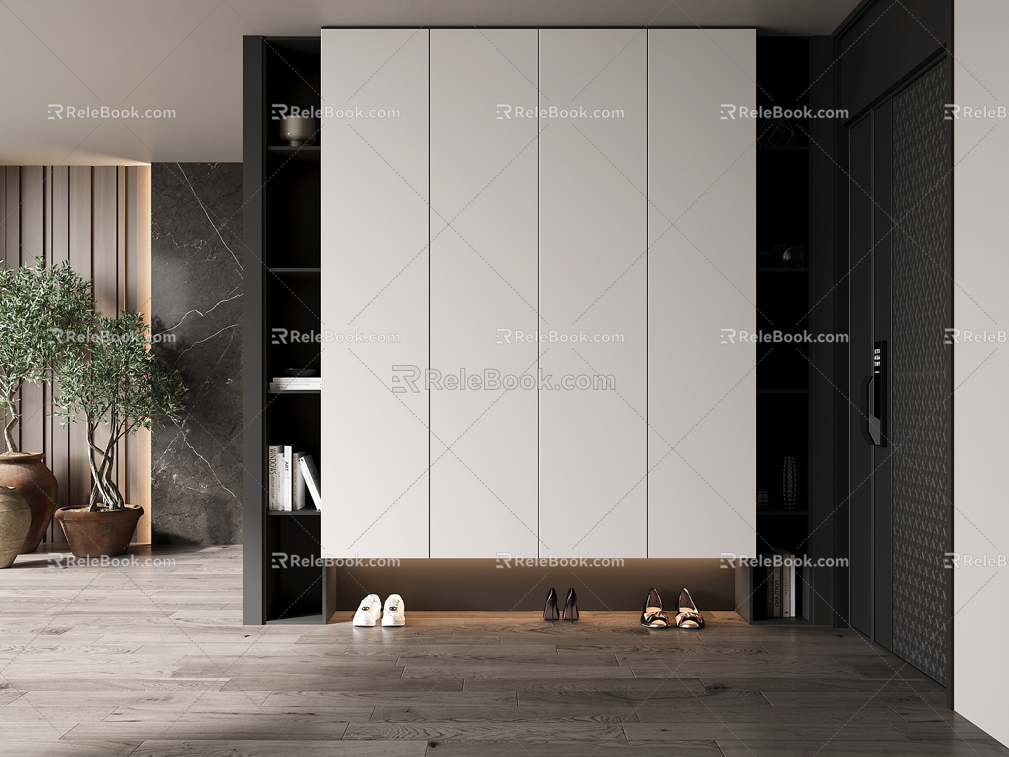 Modern shoe cabinet 3d model