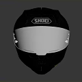 Motorcycle Helmet SHOEI Black Carbon Fiber Shell With Clear Visor