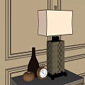 Light Luxury Table Lamp 3d model
