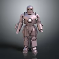 Detailed 3D Iron Man Robot Suit With Metallic Armor And Mechanical Parts