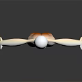 White Humanoid Game and Movie Character With Slender Proportions Extended Limbs Dark Background Reflective Surface
