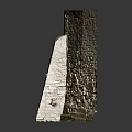 Textured Layered Stone Structure Model With Earthy Tones And Stacked Design Details 3d model