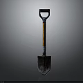 Professional Hardware Tool Shovel With Wooden Handle And Sturdy Metal Blade