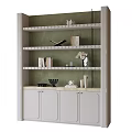 White Bookcase with Green Wall Background Shelves Books and Decorative Items