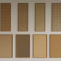 Decorative Wall Panels With Various Textures And Brown Beige Color Tones For Home Interior