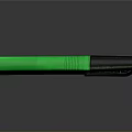 Everyday Green LIGHTO Budget Lighter With Black Lid On Reflective Surface