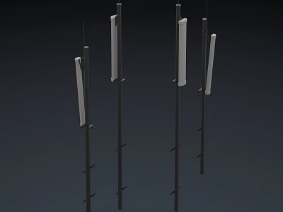 Commercial Equipment With Metal Frames And Long Panels For Business Applications 3d model