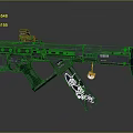 Modern Gun Sci-Firearms Sci-Fi Game Gun Games Firearms Game Gun 3d model