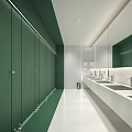 SU model of public toilet 3d model