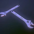 Wrench vise pliers hardware tools realistic PBR process sub-era 3d model