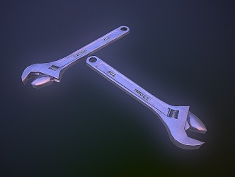 Wrench vise pliers hardware tools realistic PBR process sub-era 3d model