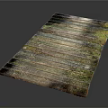 Modern Pavement Path Trail Board Pavement 3d model