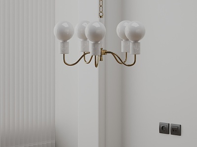 Modern chandelier 3d model