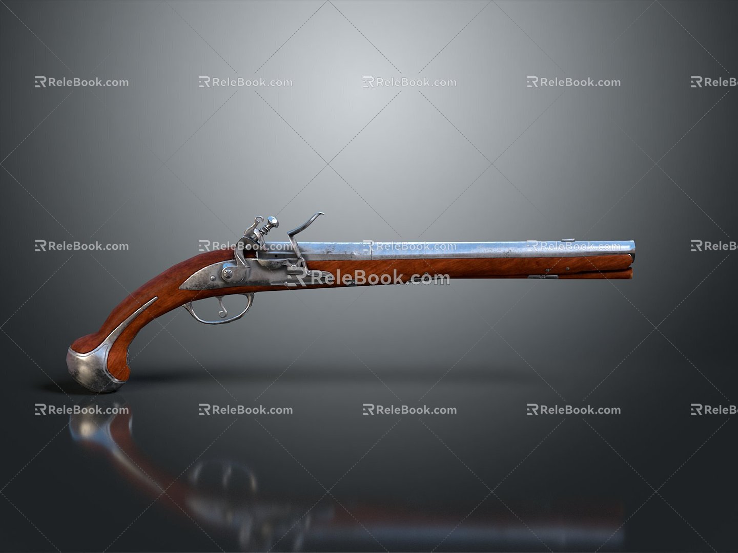 Retro Pistol Retro Gun Short Gun Pistol Modern Weapon Hot Weapon Hot Weapon Gun Military 3d model