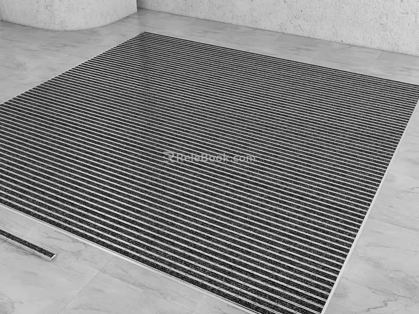 Mud scraping floor mat dust removal mat pvc dust removal carpet 3d model