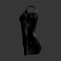 Black Mannequin Torso With Shoulder Sleeves And White Dot Collar Design