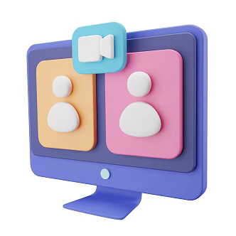 Modern Computer Monitor Cartoon Monitor 3d model