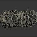 Organic Textured Sculpture With Stacked Petal Like Forms In Neutral Tones