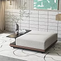Modern sofa stool 3d model
