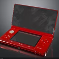 Red Nintendo DS Handheld Game Console With Dual Screens And Control Buttons
