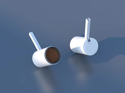 White Modern Downlights And Spotlights With Sleek Design For Home Interior Lighting 3d model