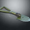 Durable Hardware Tool Small Shovel With Green Handle And Metal Blade For Gardening Digging