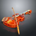 Violin Cartoon Violin Animation Violin Instrument String Western Instrument 3d model