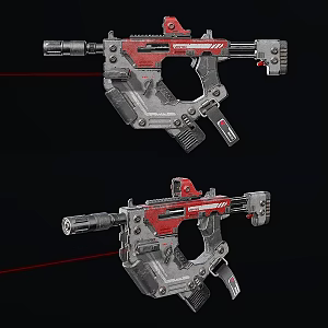 Sci-fi rifle weapon 3d model