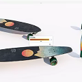 Colorful Skateboards With Green Wheels And Sun Cloud Graphic Designs For Sports