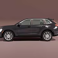 Black Honda SUV Modern Exterior Design With Sleek Body And Silver Wheels