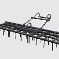 Durable Metal Hardware Tools With Sharp Tines And Chain For Garden Cultivation