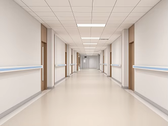 Modern Aisle Hospital Aisle 3d model