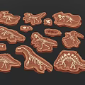 Dinosaur Skeleton Fossil Toys For Kids Educational Play With Various Shapes