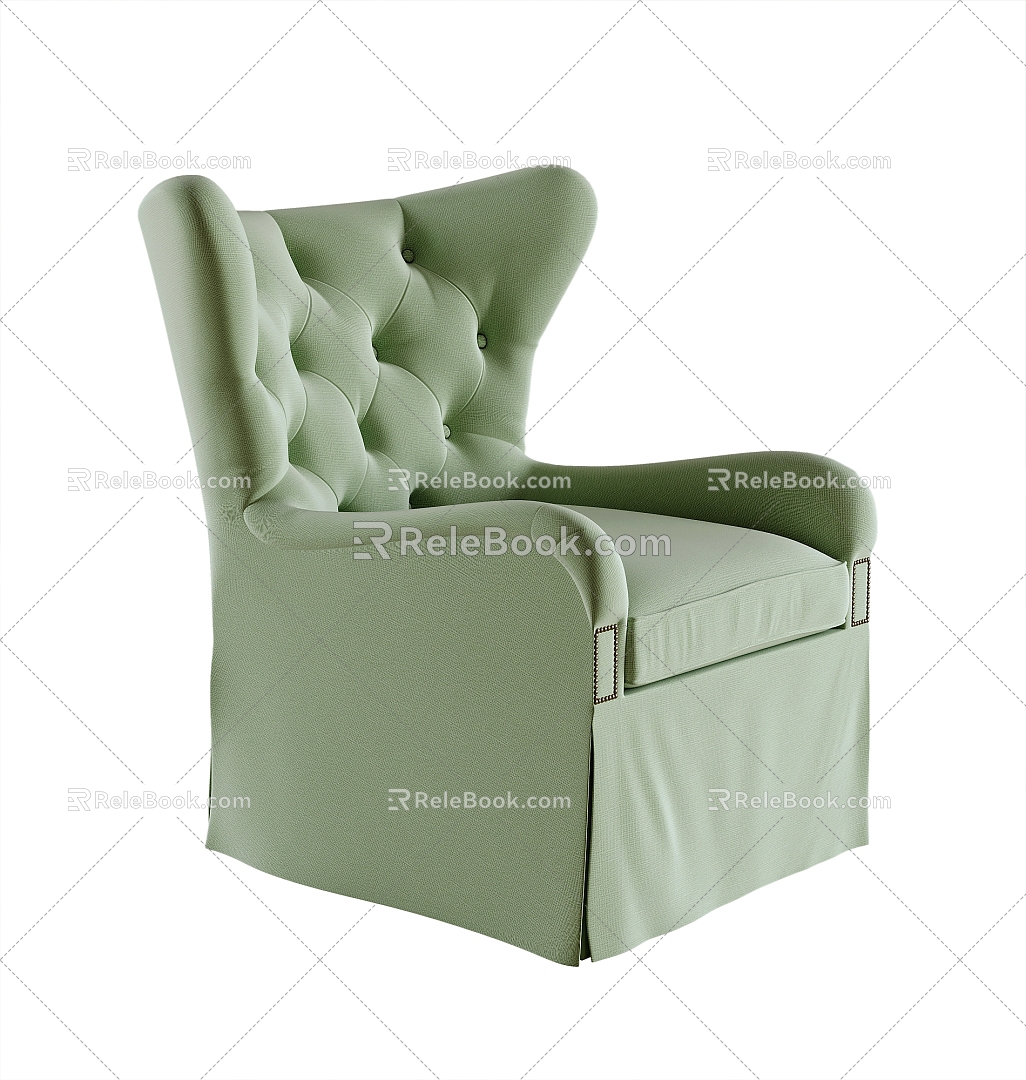 American leisure chair 3d model