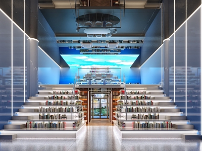 Modern Library Art Library File 3d model