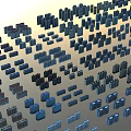 Aerial Planning Perspective of Urban Layout with Organized Building Models Arrangement