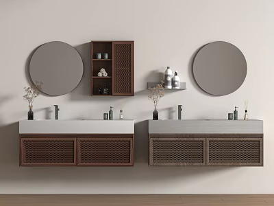 Silent Bathroom Cabinet 3d model